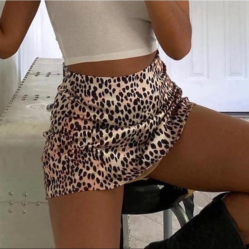 Princess Polly Jemima Grace Cheetah Mini Skirt